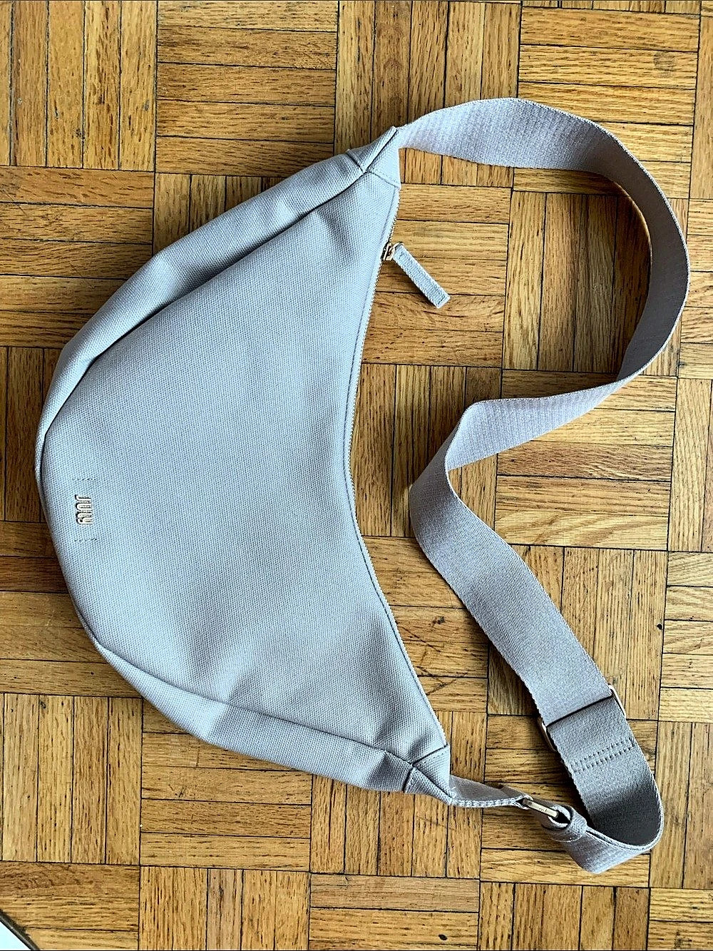 July Everyday Crescent Crossbody Bag in Beige